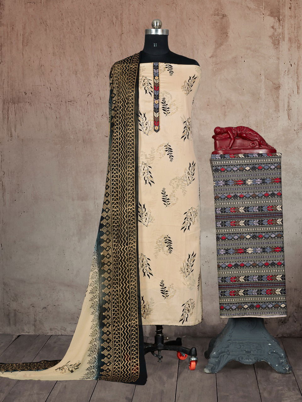 Bipson Patiyala 1442 Pure Jaam Satin Foil Print With Work  Latest Fancy Premium Cotton Dress Material Collection